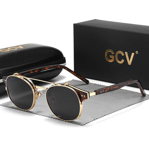 GCV Polarized Gothic Steampunk Sunglasses