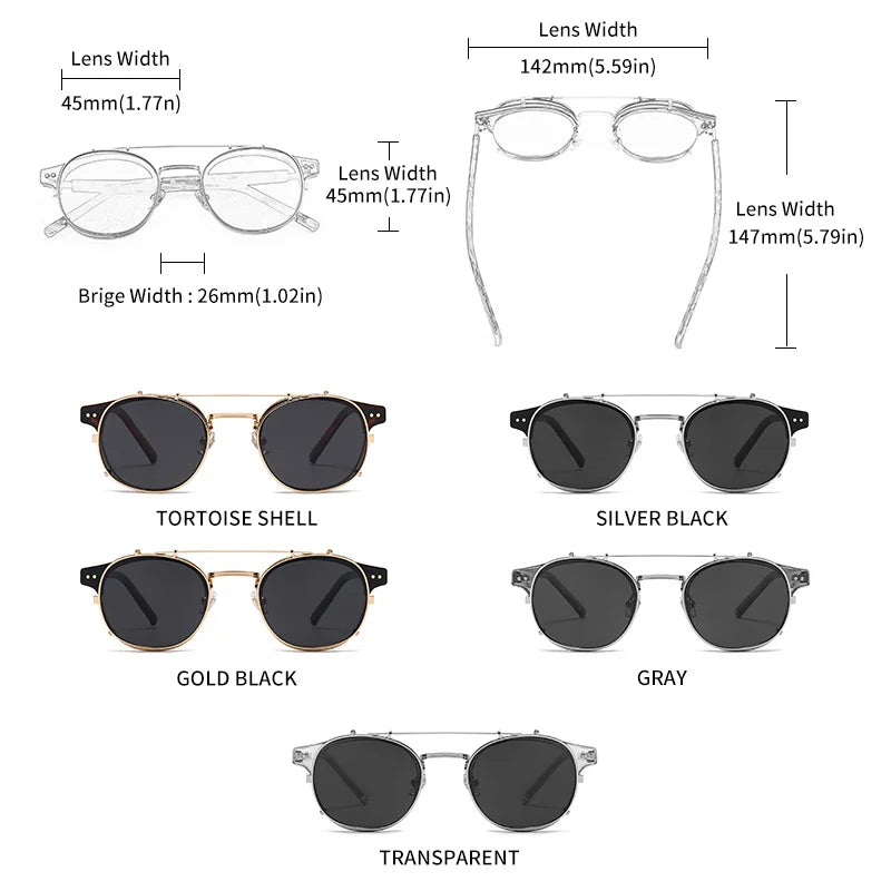GCV Polarized Gothic Steampunk Sunglasses