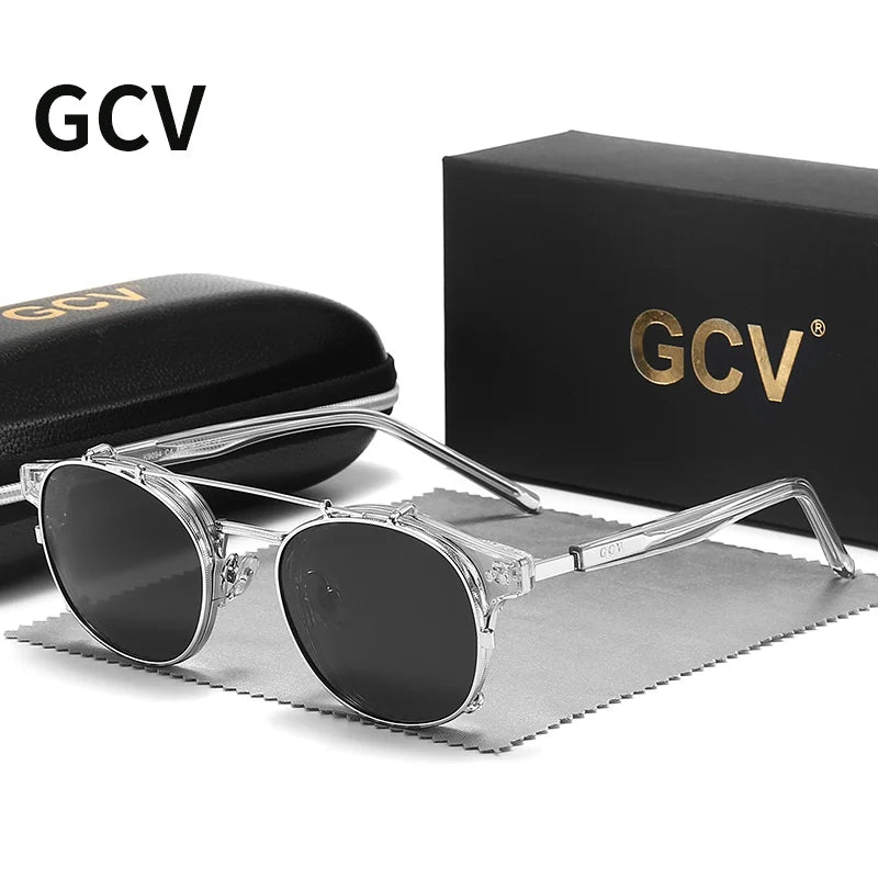 GCV Polarized Gothic Steampunk Sunglasses