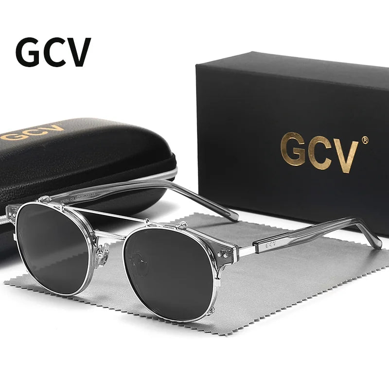 GCV Polarized Gothic Steampunk Sunglasses
