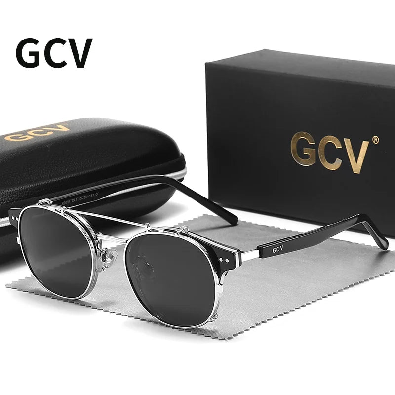 GCV Polarized Gothic Steampunk Sunglasses