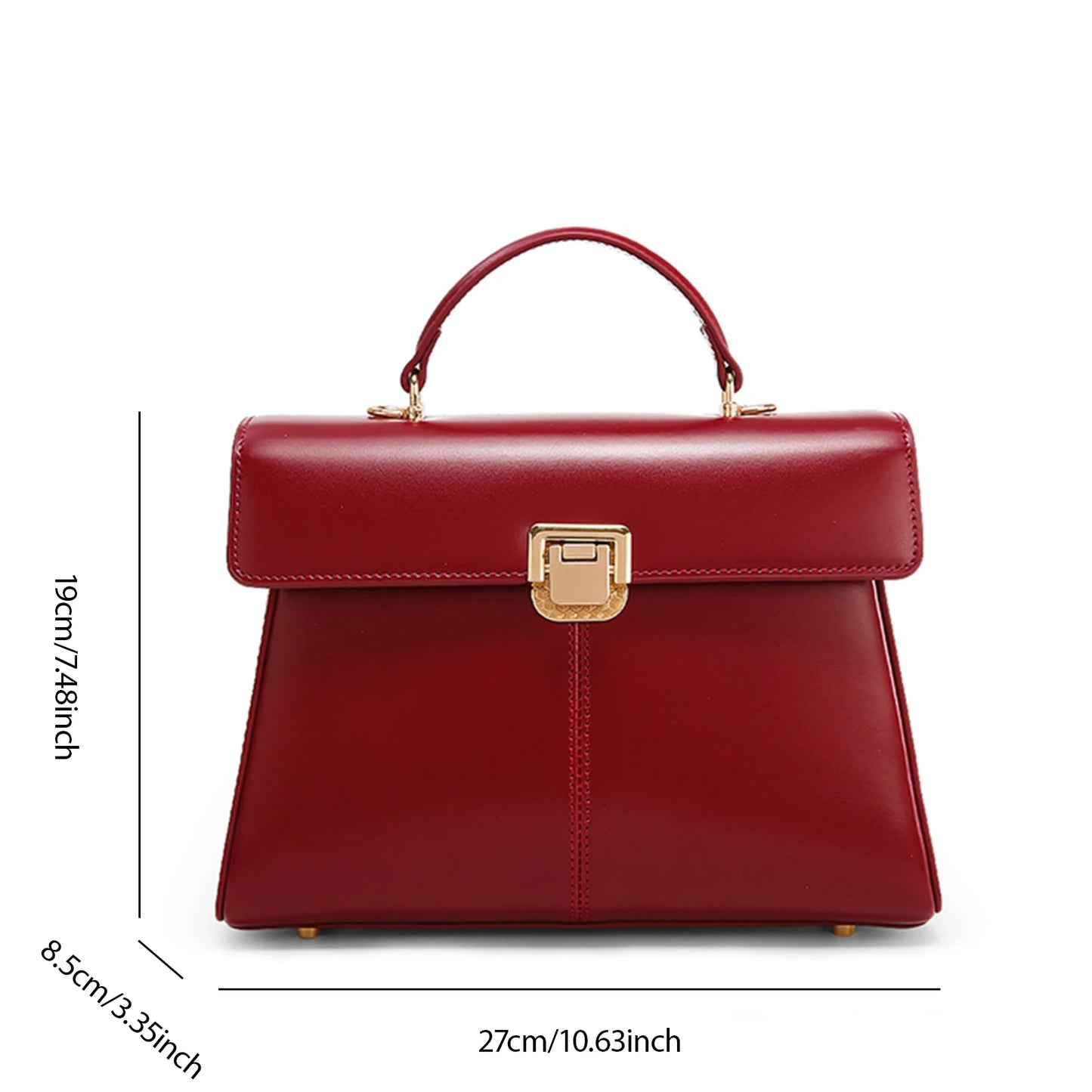 ITAMOOD Luxury Leather Women's Handbag with Scarf