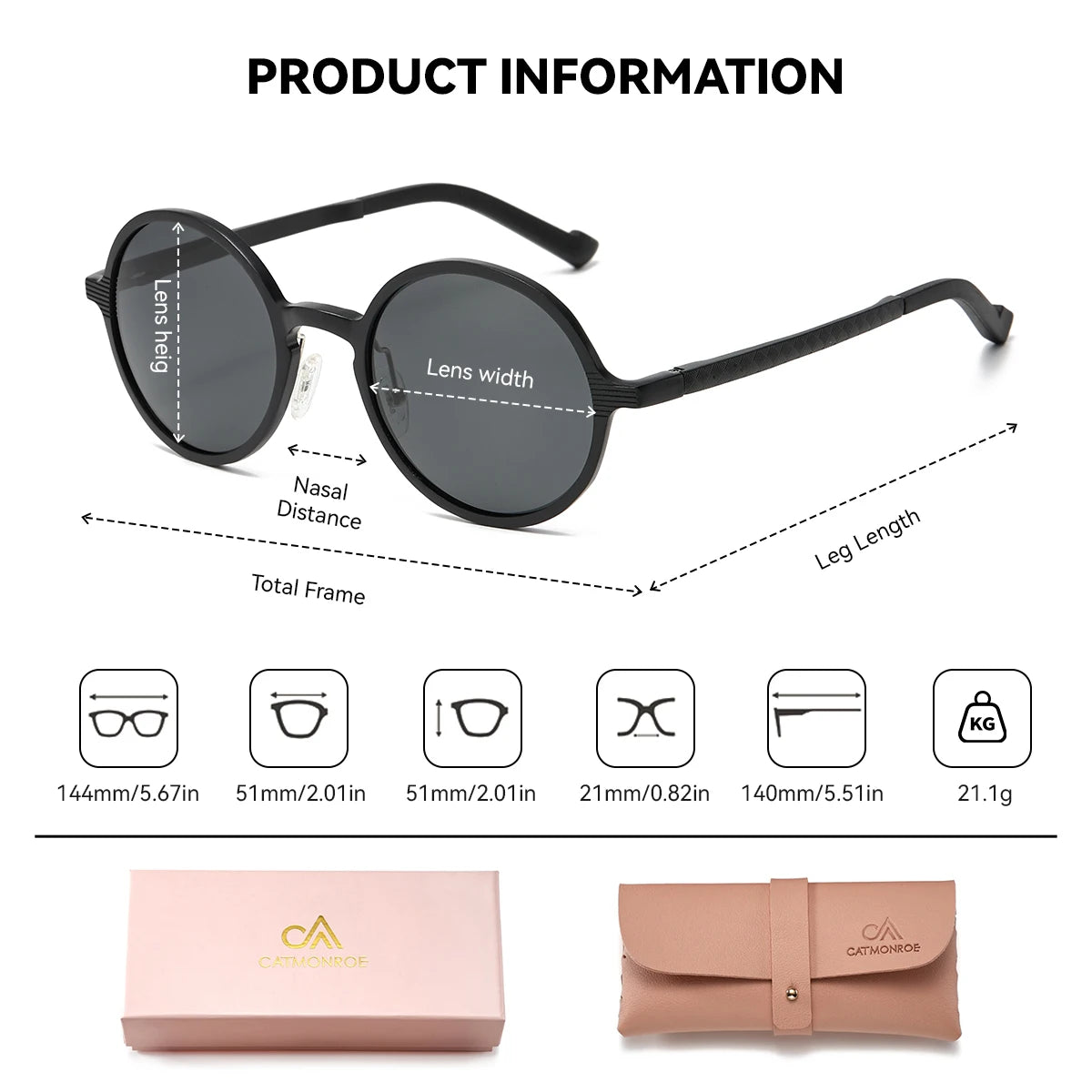 CATMONROE Luxury Polarized Women's Sunglasses