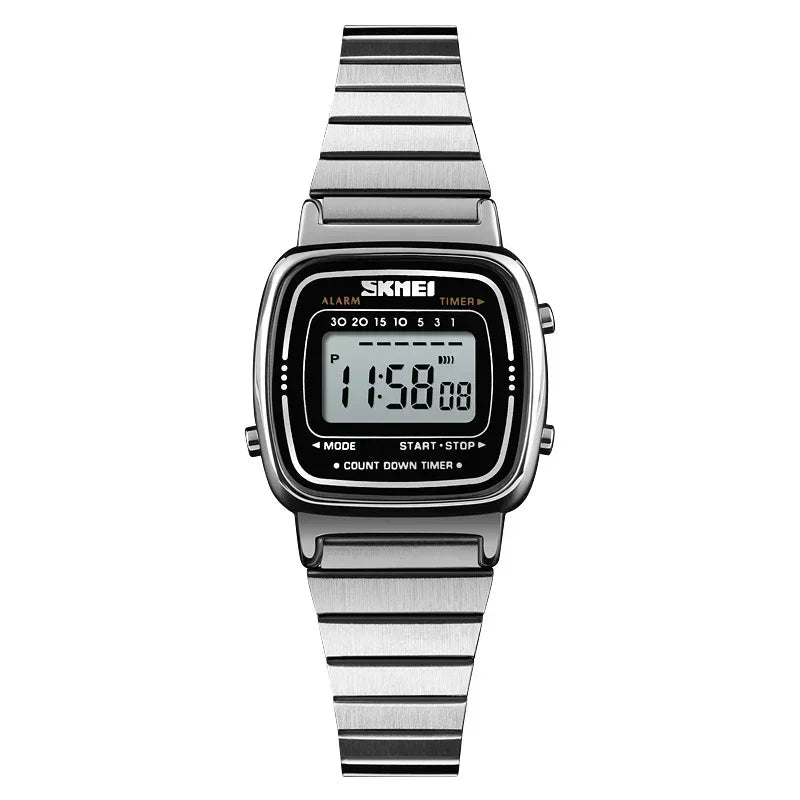 SKMEI 1901 Small Dial Digital Watch Relogio Feminino Fashion Sport Watch Women Top brands Luxury 3Bar Waterproof Ladies Watches