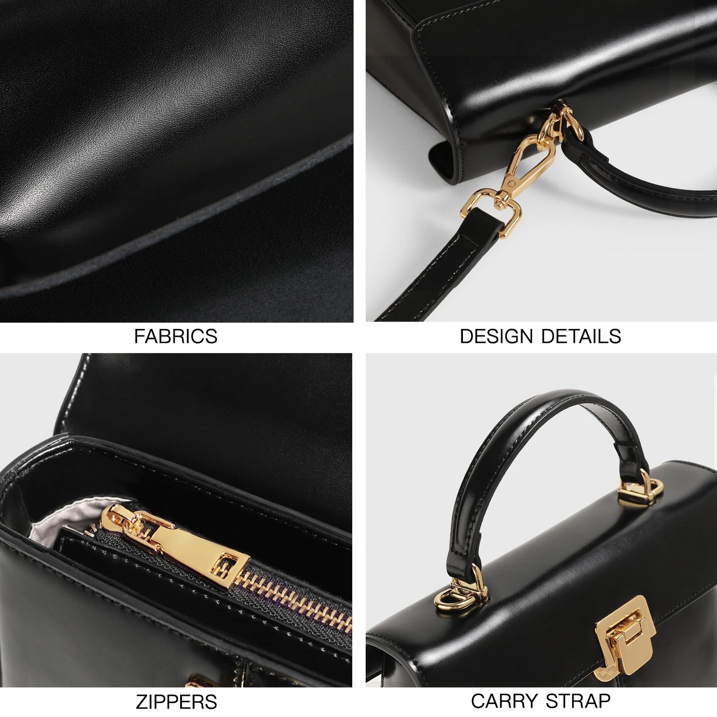 ITAMOOD Luxury Leather Women's Handbag with Scarf