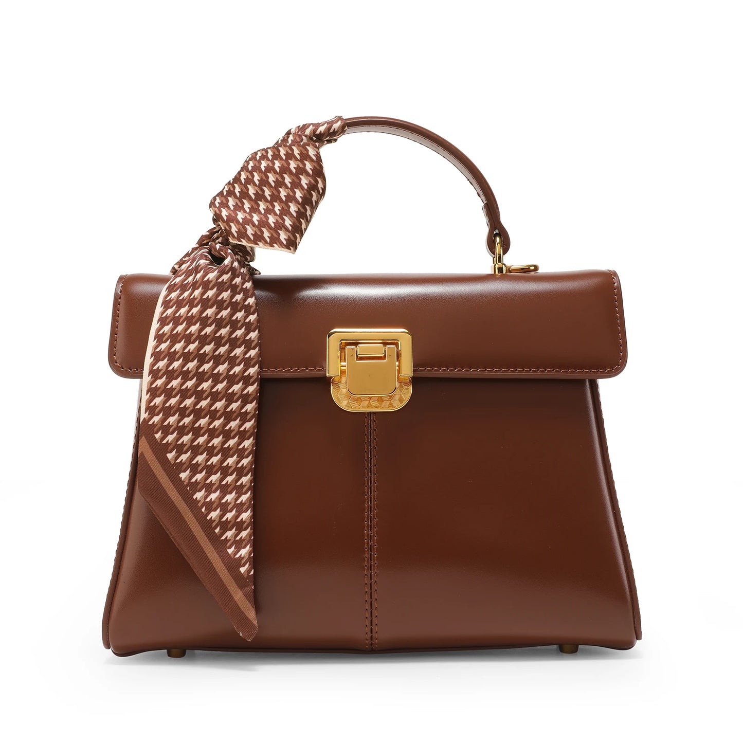 ITAMOOD Luxury Leather Women's Handbag with Scarf
