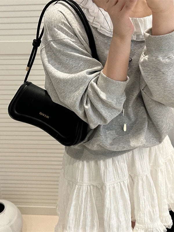 Faionable mat Women's Crossbody Bag Underarm Bag Soft PU Leather Single oulder Bag for Casual Ocns