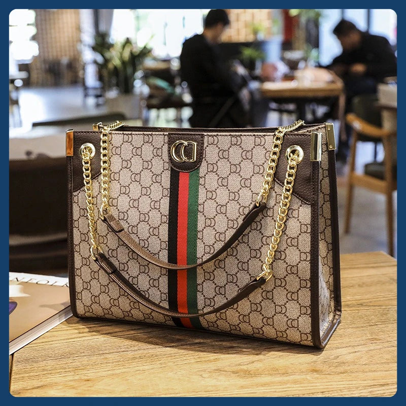 Premium sense big bag 2025 new trendy light luxury women's bag single shoulder oblique span bag large capacity commuting