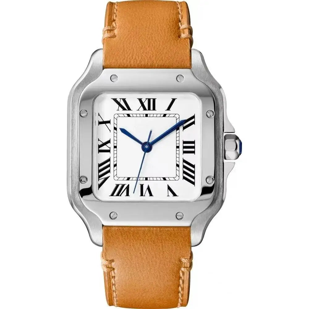 Luxury New Automatic Mechanical Watch Men Womens Leather Stainless Steel Blue Watch Black White Rome Gold Bezel Watches