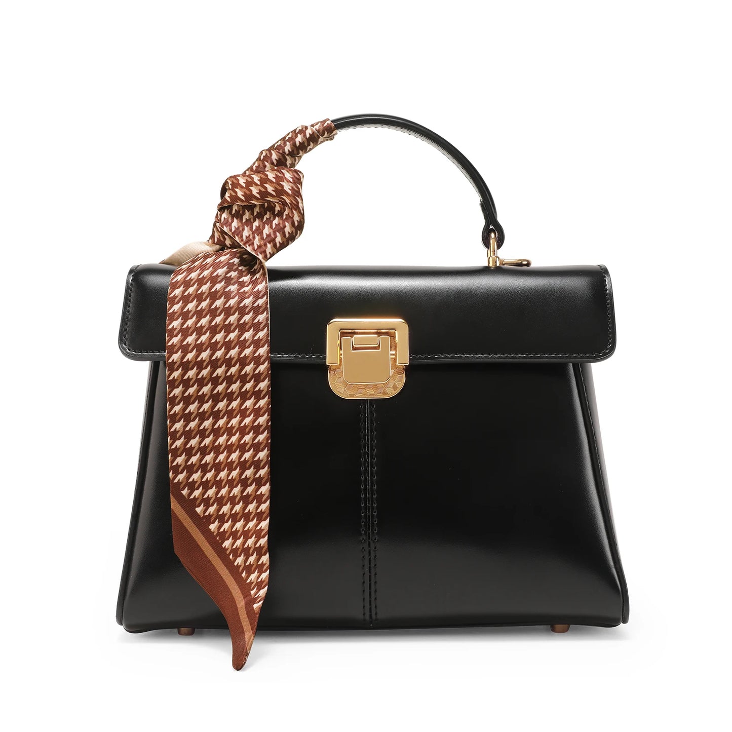 ITAMOOD Luxury Leather Women's Handbag with Scarf