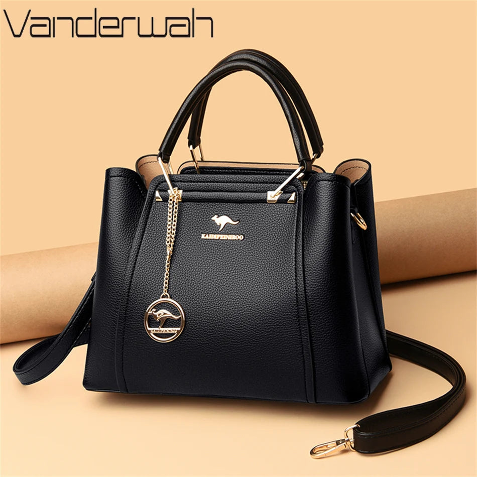 Elegant Women's Leather Shoulder & Crossbody Bag