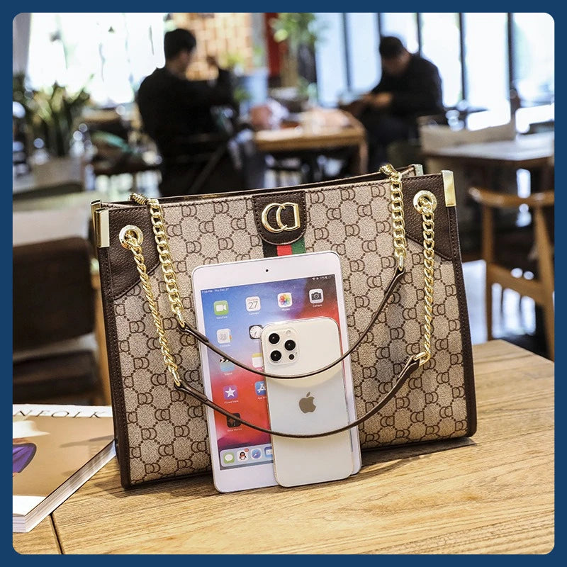 Premium sense big bag 2025 new trendy light luxury women's bag single shoulder oblique span bag large capacity commuting