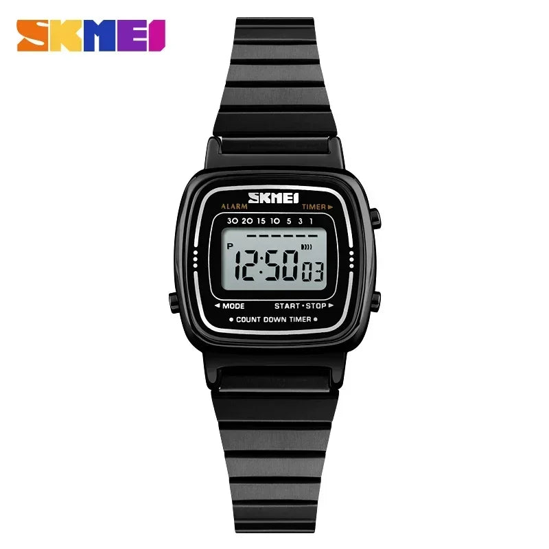 SKMEI 1901 Small Dial Digital Watch Relogio Feminino Fashion Sport Watch Women Top brands Luxury 3Bar Waterproof Ladies Watches