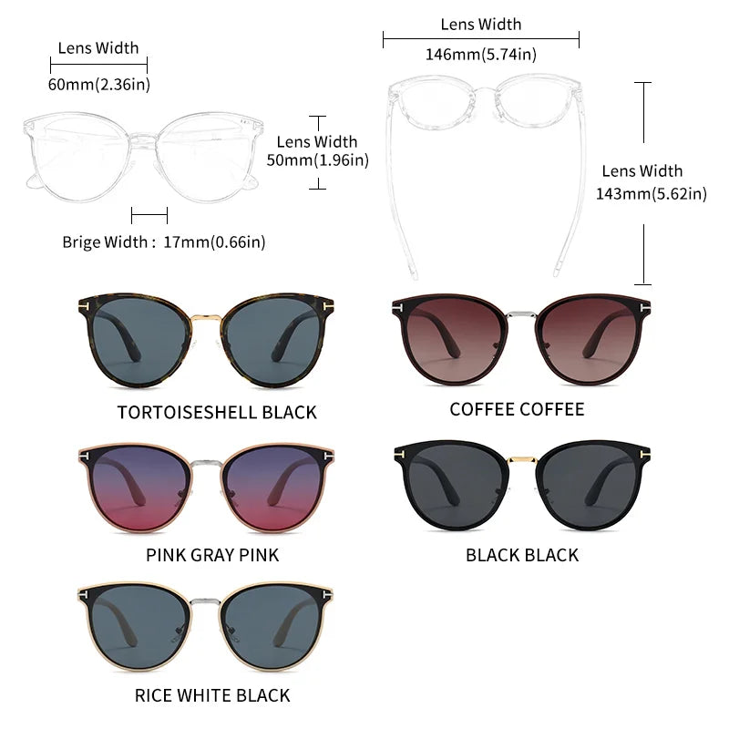 GCV Polarized Cat Eye Sunglasses - Luxury Fashion