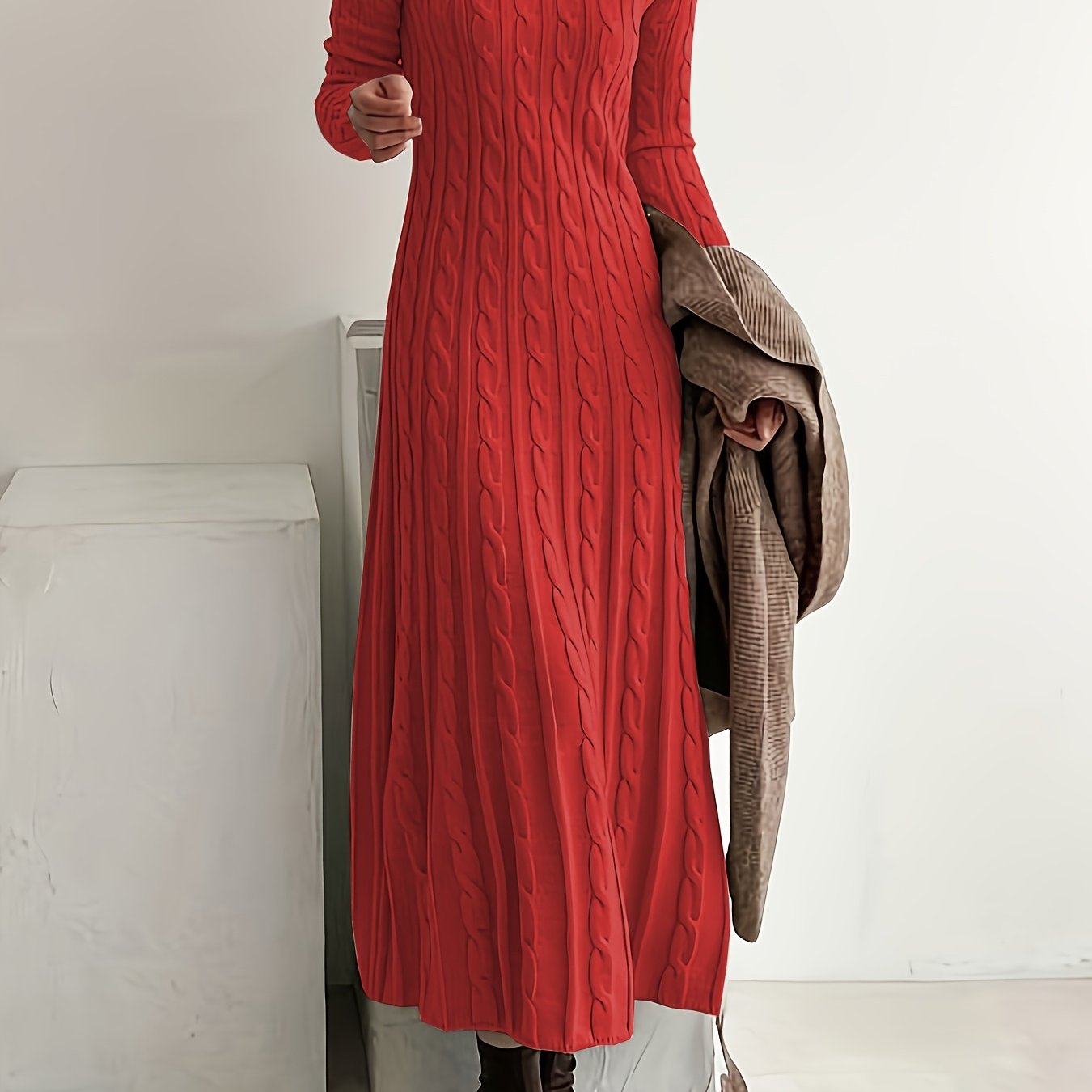Elegant Women's Long Knit Dress - Perfect for Every Occasion