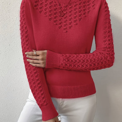 Chic Geometric Pattern Women's Sweater