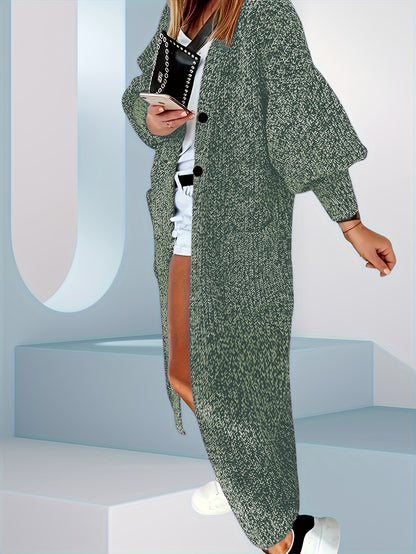 European And American Casual Lazy Cardigan with Buttons, Versatile Outerwear for Autumn And Winter