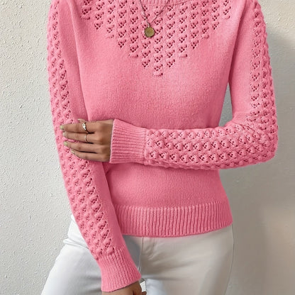Chic Geometric Pattern Women's Sweater