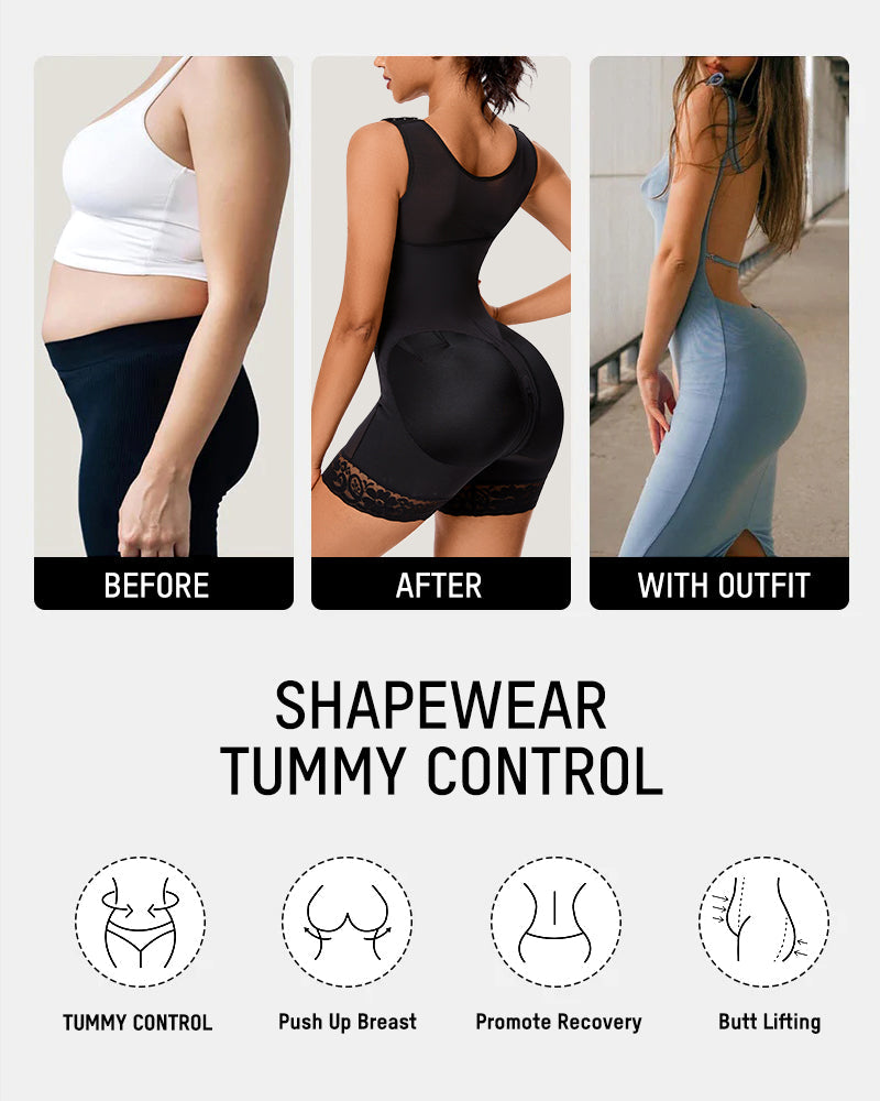 Flash Sale Extra Plus Size Shaper Bodysuit Tummy Control Shapewear With Bra