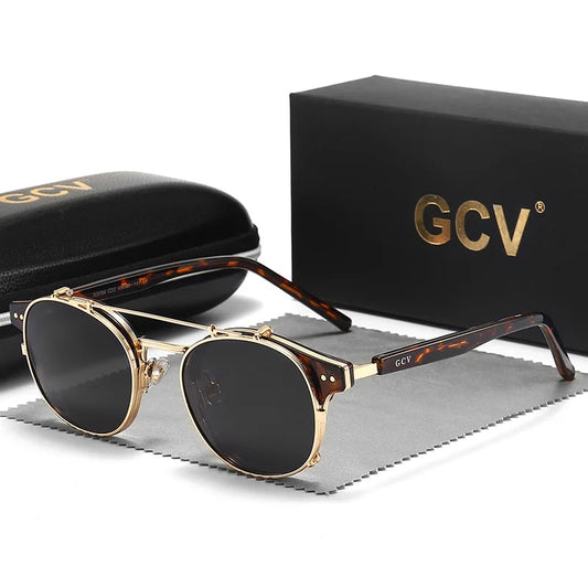 GCV Polarized Gothic Steampunk Sunglasses