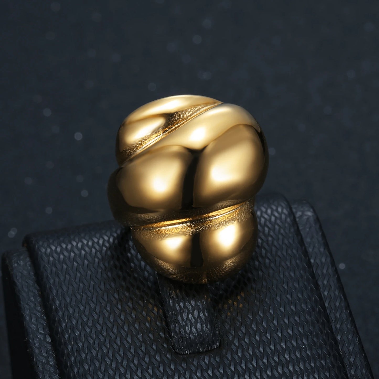 Punk Fashion Big Irregular Ring Female Gold Color Stainless Steel Geometric Rings for Women Party Jewelry Anillo Mujer 2025