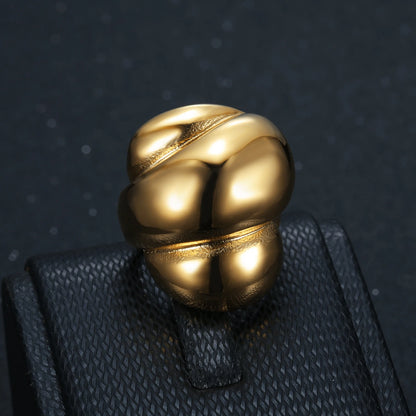 Punk Fashion Big Irregular Ring Female Gold Color Stainless Steel Geometric Rings for Women Party Jewelry Anillo Mujer 2025