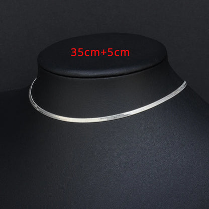 Punk Clavicle Snake Link Choker Necklace - Gold & Silver