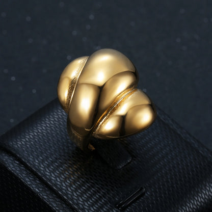 Punk Fashion Big Irregular Ring Female Gold Color Stainless Steel Geometric Rings for Women Party Jewelry Anillo Mujer 2025