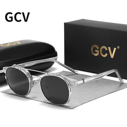 GCV Polarized Gothic Steampunk Sunglasses