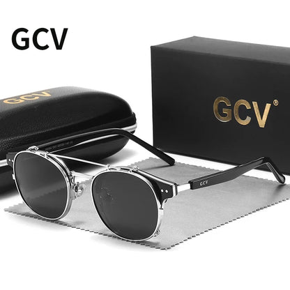 GCV Polarized Gothic Steampunk Sunglasses