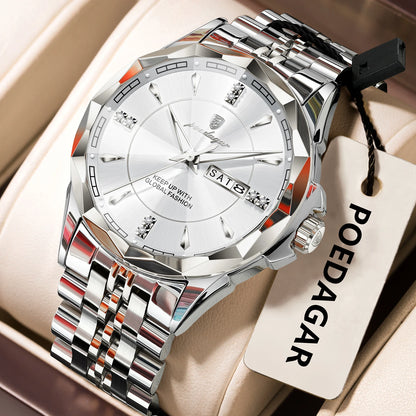 POEDAGAR Elegant Luminous Men's Watch