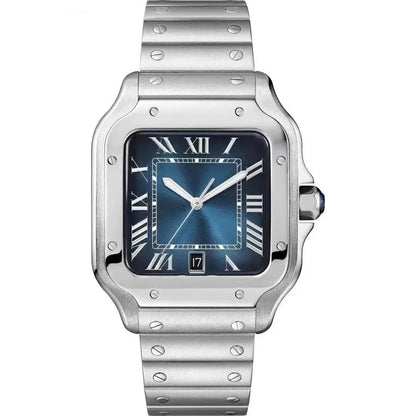 Luxury New Automatic Mechanical Watch Men Womens Leather Stainless Steel  Blue Watch Black White Rome Gold Bezel Watches
