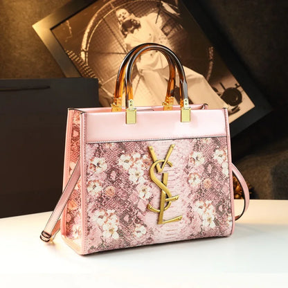 Elegant Women's Luxury Leather Tote Bag - Chic & Spacious