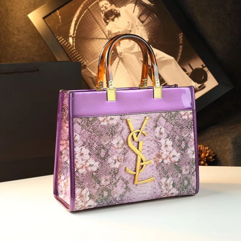 2025 New Women's Handbag Luxury Leather Tote Bag Commuter Shoulder Bag Large Capacity Business Style Daily Match PU Material