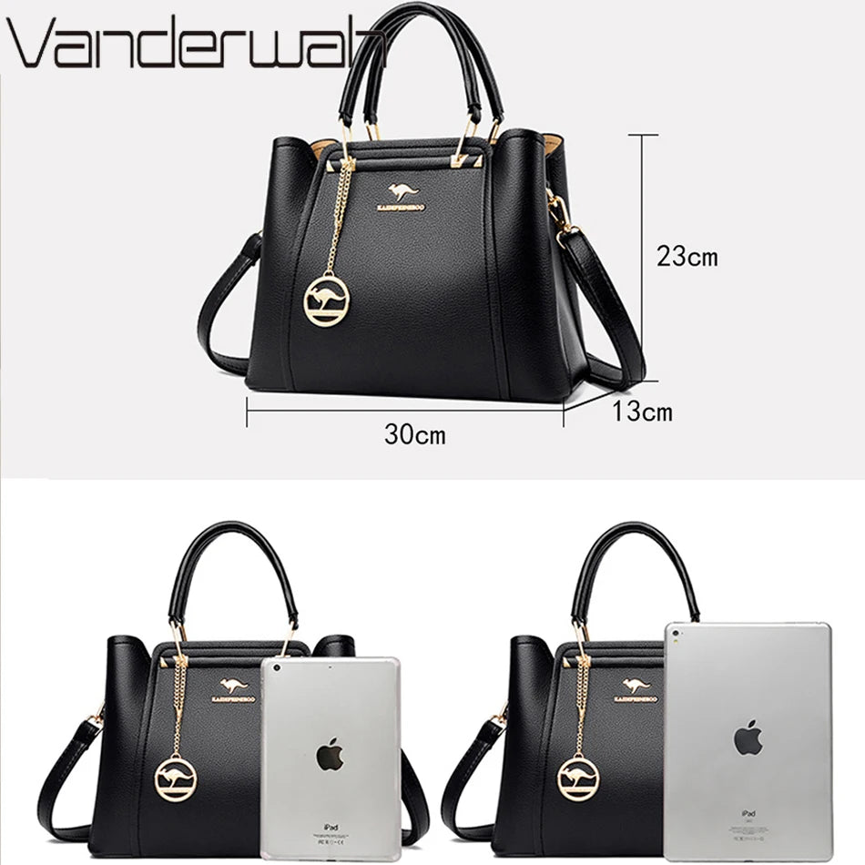 Elegant Women's Leather Shoulder & Crossbody Bag