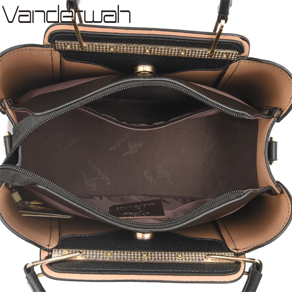 Elegant Women's Leather Shoulder & Crossbody Bag
