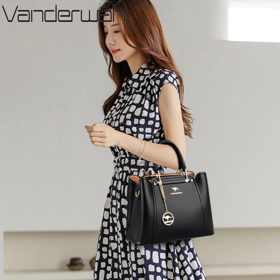 Elegant Women's Leather Shoulder & Crossbody Bag