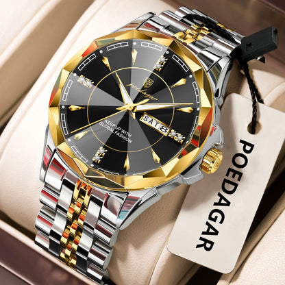POEDAGAR Elegant Luminous Men's Watch