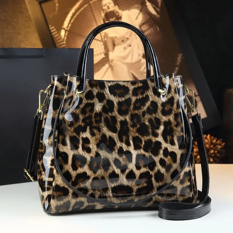 New Tote Bag for Women Crocodile Print Textured Bucket Bag Retro Shoulder Bag Fashion Handbag​