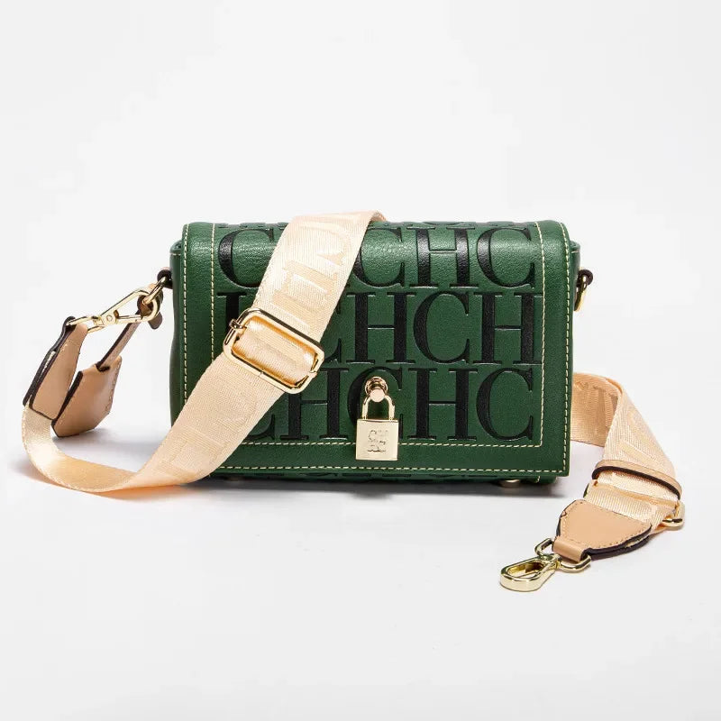 Elegance CH Women's Shoulder Bag with Metal Buckle