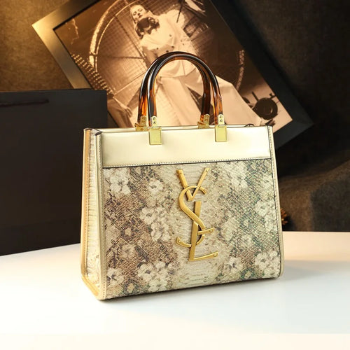 2025 New Women's Handbag Luxury Leather Tote Bag Commuter Shoulder Bag Large Capacity Business Style Daily Match PU Material