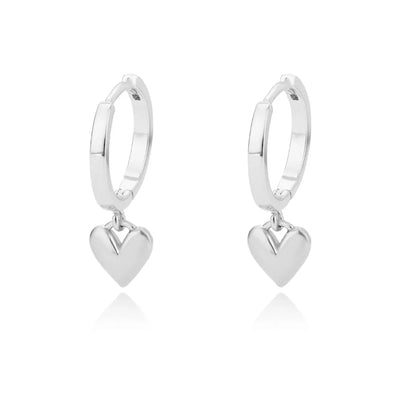 Stainless Steel Heart Earrings For Women Vintage Gold Color Heart Drop Earring Wedding Valentine Jewelry Gift Free Shipping