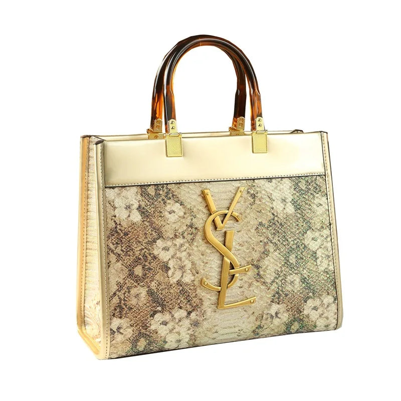 2025 New Women's Handbag Luxury Leather Tote Bag Commuter Shoulder Bag Large Capacity Business Style Daily Match PU Material