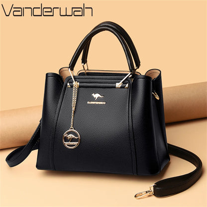 Elegant Women's Leather Shoulder & Crossbody Bag