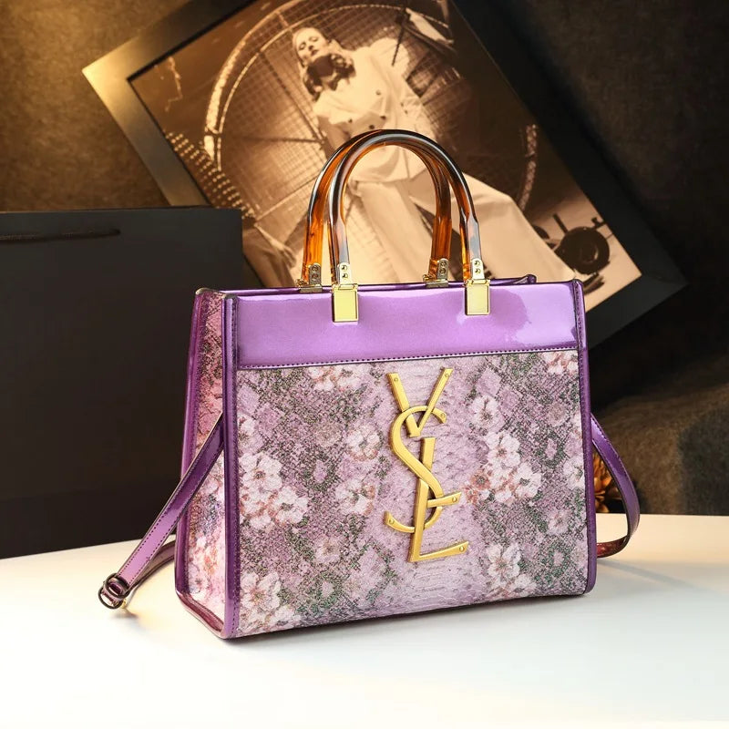 Elegant Women's Luxury Leather Tote Bag - Chic & Spacious