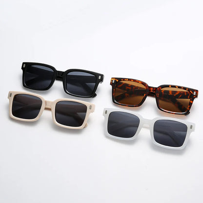 Retro Square Black Lens Sunglasses Women Luxury Brand Designer Fashion Rectangle Eyewear Men Outdoor Oculos De Sol UV400
