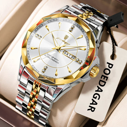 POEDAGAR Elegant Luminous Men's Watch