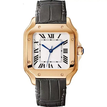 Luxury New Automatic Mechanical Watch Men Womens Leather Stainless Steel  Blue Watch Black White Rome Gold Bezel Watches