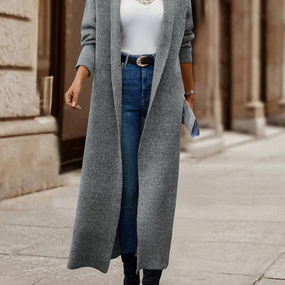 Chic Elegance: Women's Slim Fit Knit Cardigan Coat