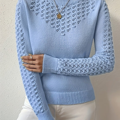 Chic Geometric Pattern Women's Sweater